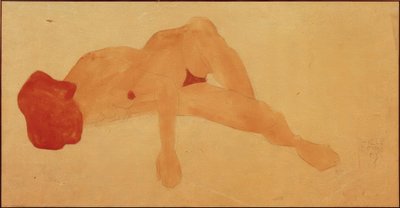 uzanmış kadın çıplak by Egon Schiele