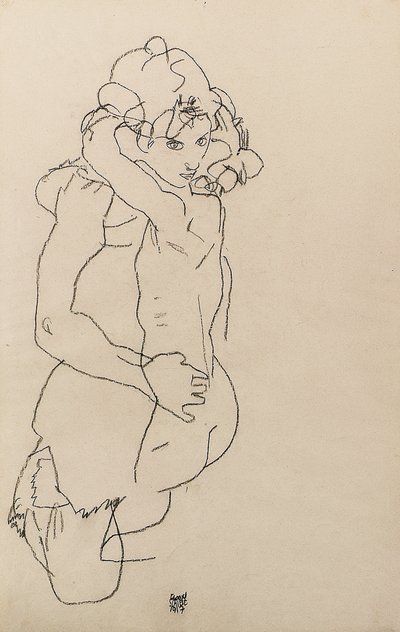 Anne ve Çocuk by Egon Schiele