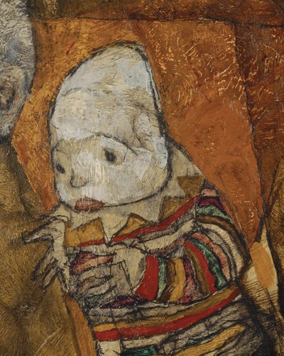 İki çocuklu anne (tuval üzerine yağlıboya) by Egon Schiele