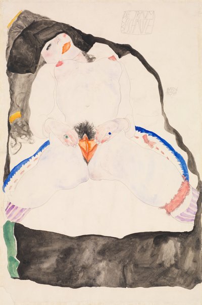Bir Rüyada Gözlemlendi, 1911. by Egon Schiele