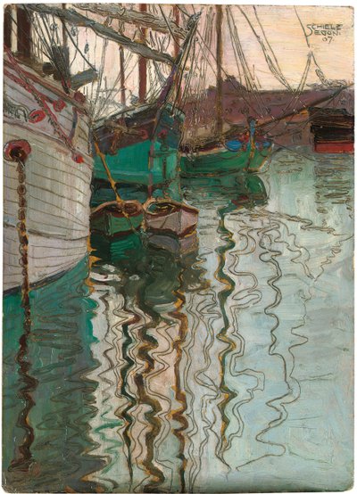 Trieste Limanı, 1907 by Egon Schiele