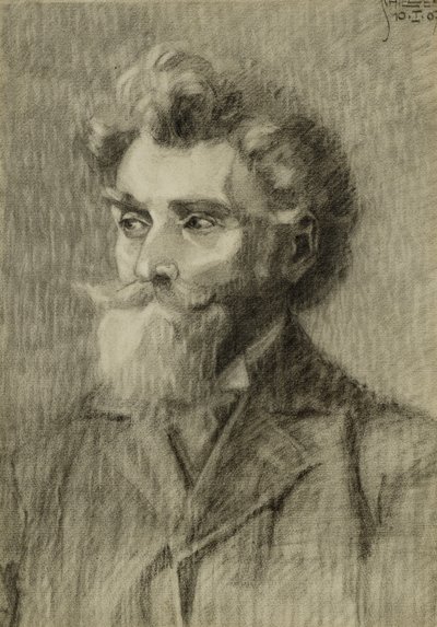 Adam Portresi; Mannerportre, 1907 by Egon Schiele