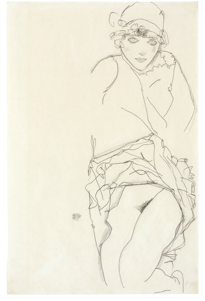 Bir kadının portresi, 1913 by Egon Schiele