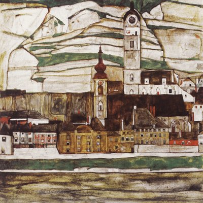 Stein an der Donau (Krems bölgesi) by Egon Schiele