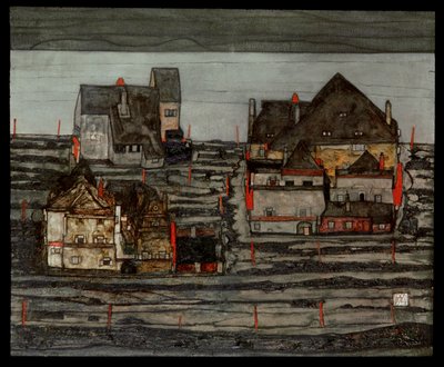 Banliyö I (tuval üzerine resim) by Egon Schiele