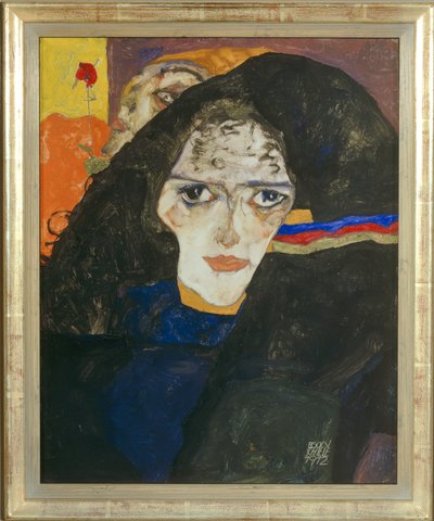 Kederli kadın by Egon Schiele