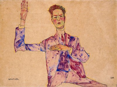 Willy Lidl, 1910 by Egon Schiele