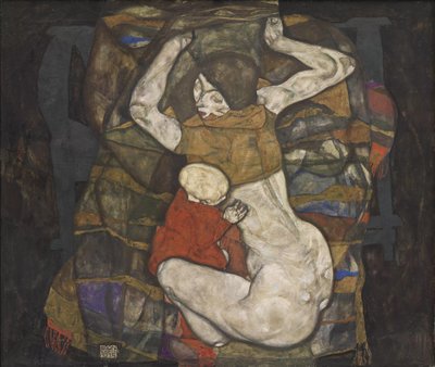 Genç anne, 1914. by Egon Schiele