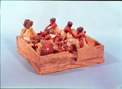 Sekiz figürlü mutfak sahnesi, Beni Hasan (ahşap) by Egyptian