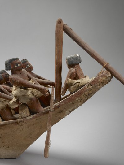 Beni Hasan'dan model cenaze teknesi, muhtemelen Orta Krallık, c.2060-1786, 107032 karışık medya detayı by Egyptian