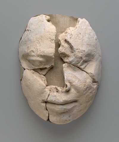Sadece yüzden oluşan bir adamın mumya maskesi (alçı) by Egyptian