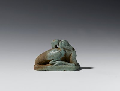 Küçük aynak figürü, Geç Dönemden Ptolemaios Dönemine, MÖ 664-30 (fayans) by Egyptian