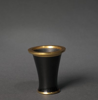 Kozmetik Kap (Beher), MÖ 1859-1814 dolayları (obsidiyen ve altın) by Egyptian 12th Dynasty