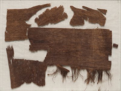 Senbi, Orta Krallık, c.1918-1859 MÖ tabutunda bulunan Mısır mumya sargılarının parçaları by Egyptian 12th Dynasty
