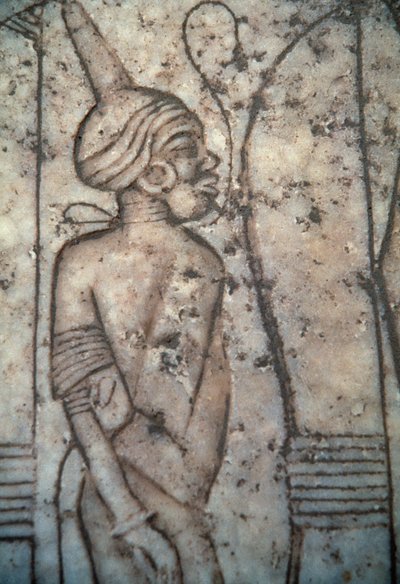 Nubian mahkum, kabartma Mısır Uygarlığı by Egyptian 12th Dynasty