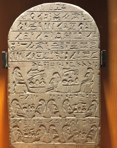 Abydos'tan Haznedar Ty Steli by Egyptian 12th Dynasty