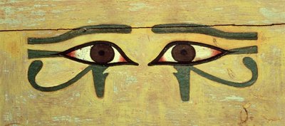 Udjat Eyes on a Tabut, Orta Krallık (ahşap ve boya) by Egyptian 12th Dynasty
