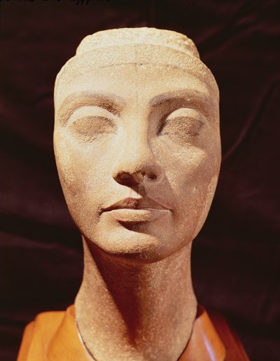 Bir kraliyet başı, muhtemelen Nefertiti, Memphis, New Kingdom