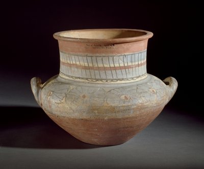 Kulplu Süslü Kavanoz, Amarna, MÖ 14. yy (çömlek) by Egyptian 18th Dynasty