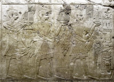 Mısır antikası: adak sahiplerinin temsili. Vezir Ramose (18. hanedan) Türbesi
