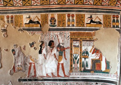 Mısır antikası: Horus, Roy ve karısını Osiris