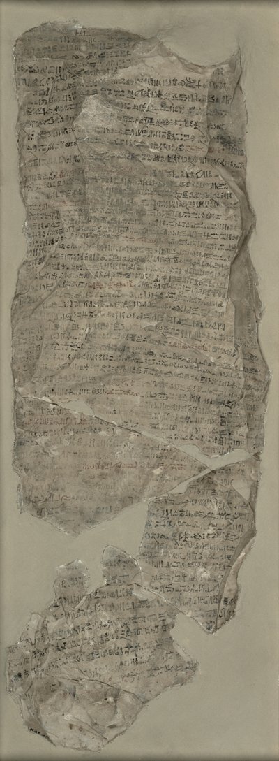 Sinuhe Ostracon, Yeni Krallık (kireçtaşı) by Egyptian 18th Dynasty