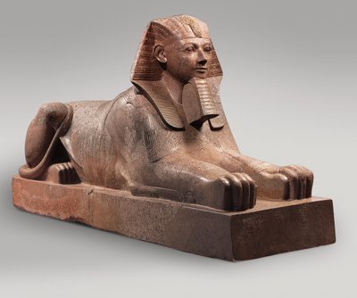 Hatshepsut Sfenksi, c.1479-58 (granit, boya) by Egyptian 18th Dynasty