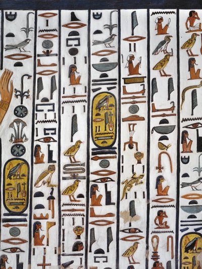 Mısır, Thebes, Luksor, Kraliçeler Vadisi, Nefertari Mezarı, 19. hanedandan mezar odasında duvar resmi by Egyptian 19th Dynasty