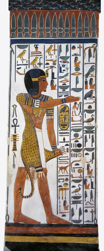 Mısır, Thebes, Luksor, Kraliçeler Vadisi, Nefertari Mezarı, 19. hanedandan kalma tanrı Horus