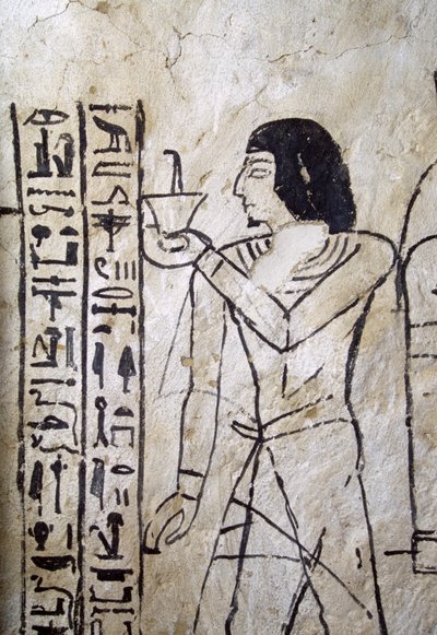 Ölüler kitabının resmi, Nakhtmin Mezarı, Abusir, Mısır, Mısır uygarlığı, Yeni Krallık, Hanedan XIX by Egyptian 19th Dynasty