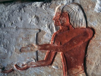 Taşıyıcıları tasvir eden kabartma, Leteya#39;nın mezarı, Saqqara, Mısır, Mısır uygarlığı, Yeni Krallık, XIX Hanedanı by Egyptian 19th Dynasty