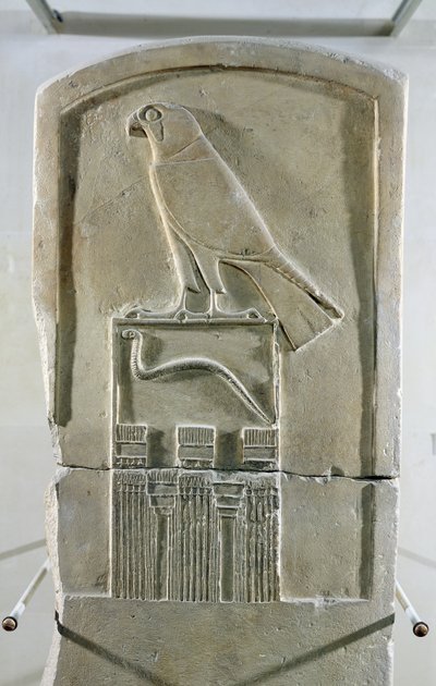 Yılan kral dikilitaşı, yaklaşık MÖ 3000 (kireçtaşı) (ayrıca bkz. 105659) by Egyptian 1st Dynasty