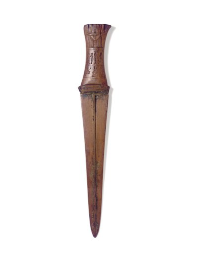 Hançer, Yeni Krallık, c.1156-51 MÖ (ahşap ve bronz) by Egyptian 20th Dynasty
