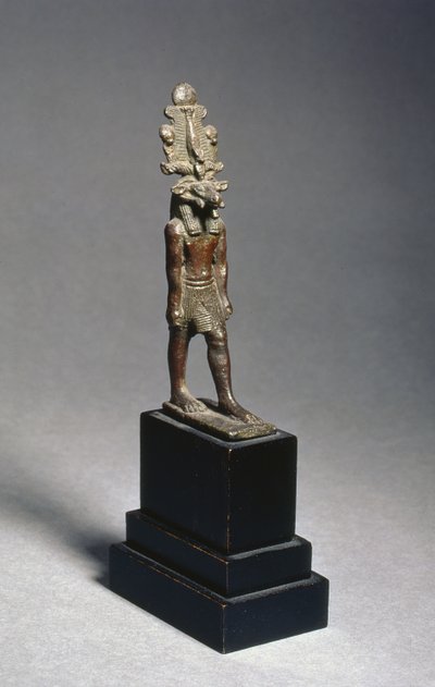 Koç başlı bir tanrı olan Harsaphes figürü, Geç Dönem, MÖ 600 dolayları (bronz) by Egyptian 26th Dynasty