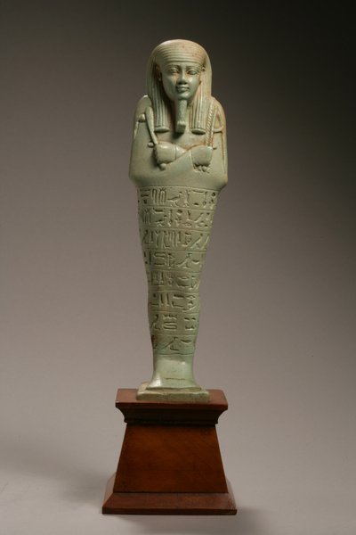 Neferibre-si-Neith için Ushabti figürü, Geç Hanedan Dönemi, Amasis saltanatı, MÖ 570-526 (fayans) by Egyptian 26th Dynasty