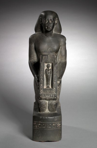 Naophorous Maliye Memuru ve Tarla Denetçisi Heykeli, Horwedja, MÖ 521-486 by Egyptian 27th Dynasty