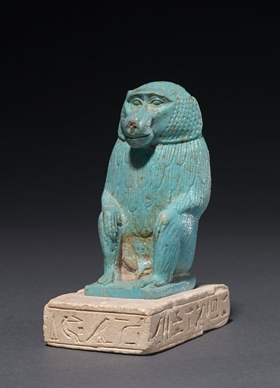 Bir Kireçtaşı Üssünde Babun, MÖ 380-30 by Egyptian 30th Dynasty