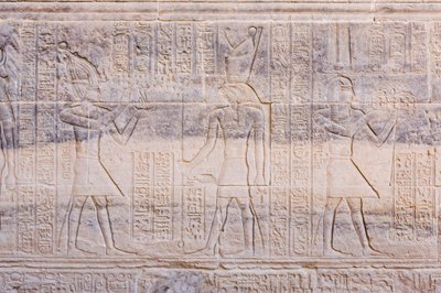 Philae tapınağındaki kabartmalar, Asvan, Mısır by Egyptian 30th Dynasty