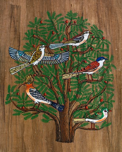 Mısır Sanatı, Mısır Papirüsü: Ağaçtaki Kuşlar, Coll, Part by Egyptian Egyptian