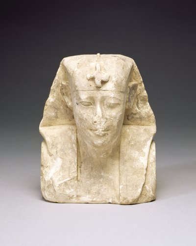 Bir kralın heykeltıraş modeli, olası Ptolemy I veya II (kireçtaşı) by Egyptian Ptolemaic Period