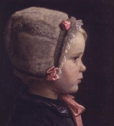 Küçük bir kızken sanatçının kızı by Einar Hein