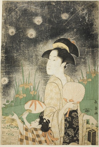 Ateşböceklerini Yakalamak by Eishōsai Chōki
