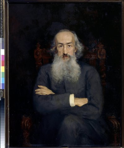 Hikayelerin portresi Constantin Bestoujev Rioumine (Bestoujev-Rioumine) (1829-1897) - Tablo Ekaterina Sergeevna Zarudnaya Kavos (1862-1918), tuval üzerine yağlı boya (101x79 cm) by Ekaterina Sergeevna Zarudnaya Kavos