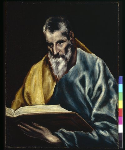 Aziz Simon (tuval üzerine yağlıboya) by El (1541 1614) Greco