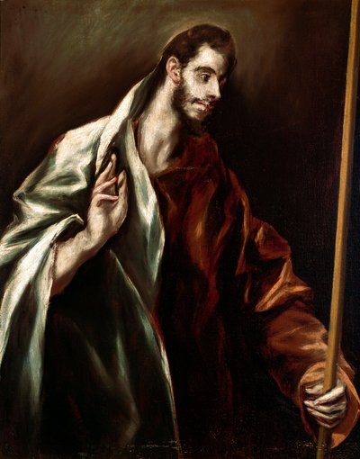 Apotre Aziz Thomas. Domenikos Theotokopoulos dit El Greco tarafından tablo (1540-1614) by El Greco