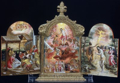 Portatif sunak (ahşap üzerine tempera) by El Greco