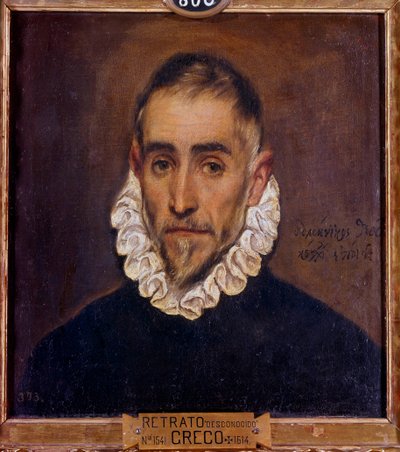 Bir Beyefendinin Portresi Domenikos Theotokopoulos dit El Greco (1541-1614) 1604 Güneş tarafından Tablo. 0,64 x 0,51 m Madrid, Prado Müzesi by El Greco