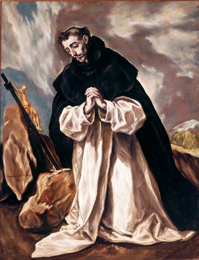 Aziz Dominika duada Boyama Domenikos Theotokopoulos dit El Greco (1541-1614) 1598-1603 Güneş. 120x88 cm Toledo Katedrali (Toledo) by El Greco