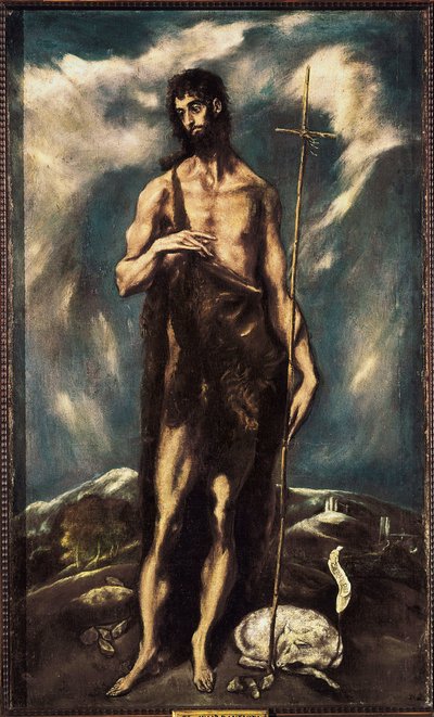 Vaftizci Yahya, c. 1600-05 (tuval üzerine yağlı boya) by El Greco
