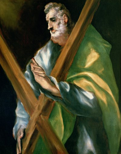 Aziz Andrew (tuval üzerine yağlı boya) by El Greco